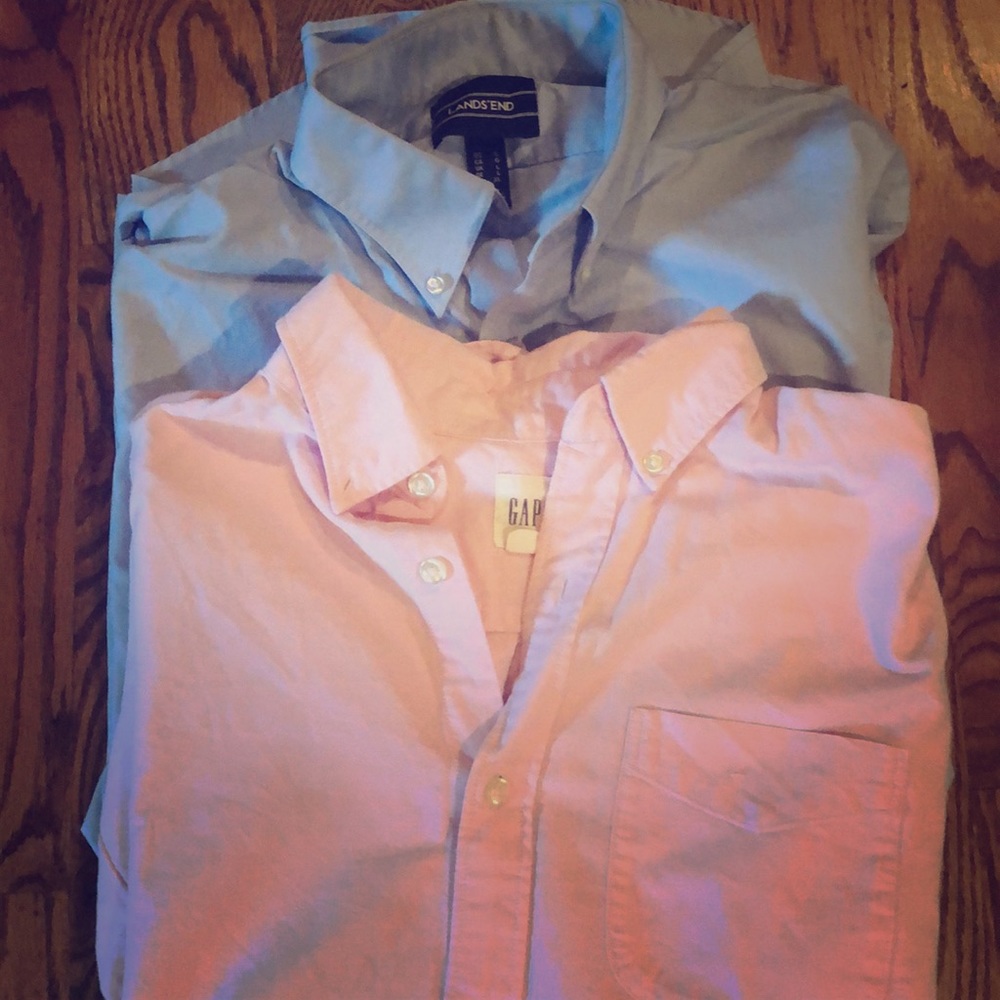 Men’s long sleeve polo style shirt (Gap and Lands)